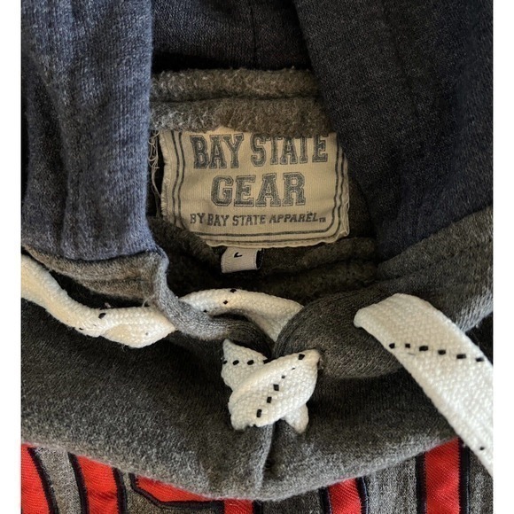 Women’s Blue Red Boston Long Sleeved Hoodie Sweatshirt Sz:Large EUC - Picture 8 of 8